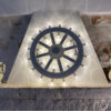 Luminaria Ruota Carretto da Parete - EgVisualShop.it
