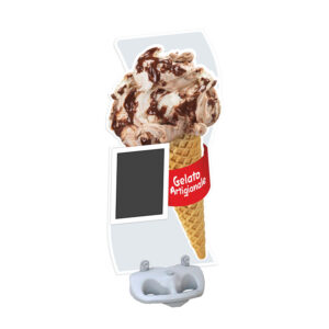 Totem Gelateria con Lavagna - EgVisualshop.it
