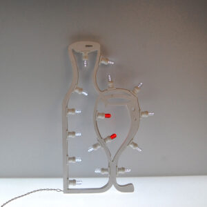 Luminaria Bottiglia con calice da Parete - EgVisualShop.it