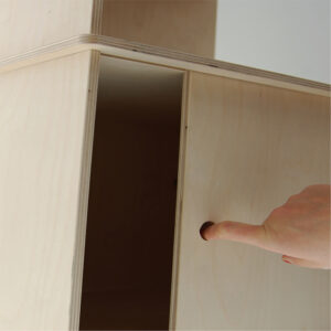 Scaffale in Legno con Cassetto - 3 Ripiani - Scomparto - EgVisualShop.it