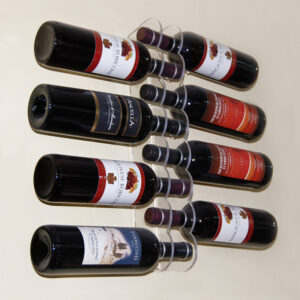 Espositore Portabottiglie da Parete per 8 bottiglie - EgVisualShop.it