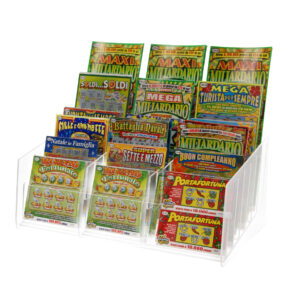 Espositore Gratta e Vinci a 18 Tasche, 3x6