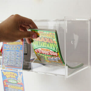 Espositore Gratta e Vinci a faldone intero - Dettaglio frontale - EgVisualShop.it