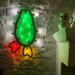 Luminaria Fico d'india da Parete 42 cm - EgVisualShop.it