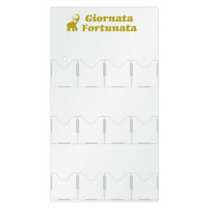 Espositore Gratta e Vinci a 12 tasche verticali - Scritta oro - EgVisualShop.it
