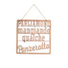 Targhetta "Parliamone mangiando qualche panzerotto" - EgVisualShop.it