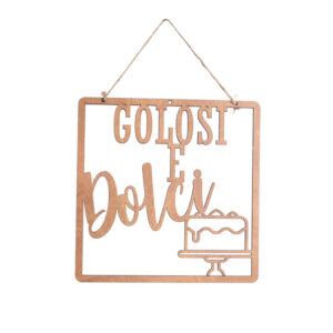 Targhetta "Golosi e dolci" - EgVisualShop.it