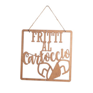Targhetta "Fritti al cartoccio" - EgVisualShop.it