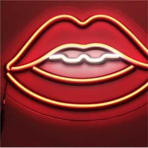 insegna neon led bocca