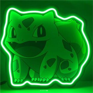 insegna neon led bulbasaur