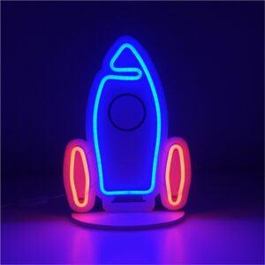 insegna neon led razzo