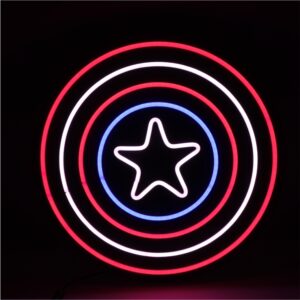 insegna neon led Avengers - Scudo Captain America