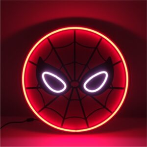 insegna neon led spiderman